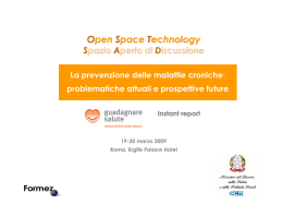Open Space Technology - Sanità e Politiche sociali