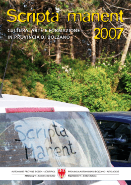cultura, arte e formazione in provincia di bolzano cultura, arte e