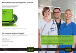 Vaccinarsi contro l`influenza: il materiale sulla prevenzione