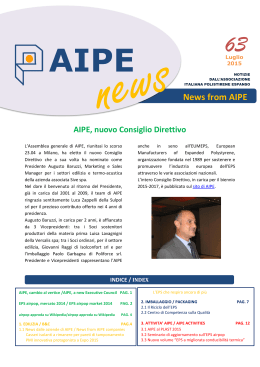 Anche AIPE condivide l`utilizzo alternativo dei casseri