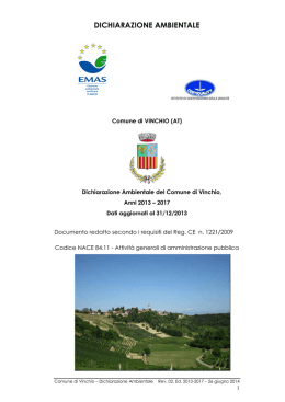 dichiarazione ambientale