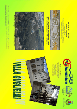 opuscolo villa guglielmi