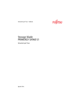Istruzioni per l`uso - Fujitsu manual server