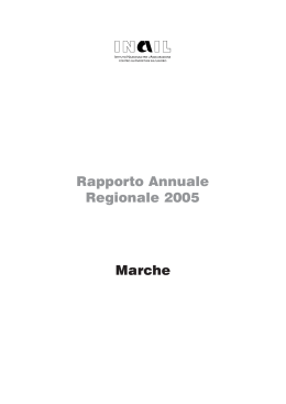 Rapporto regionale INAIL 2005.