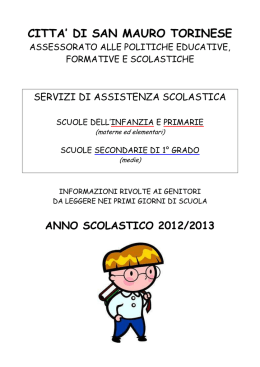 Scuole Secondarie di 1&deg; grado - Comune di San Mauro Torinese