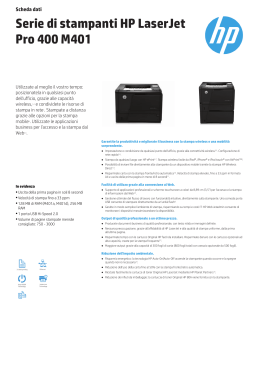 Serie di stampanti HP LaserJet Pro 400 M401