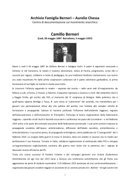Camillo Berneri - Biblioteca Panizzi