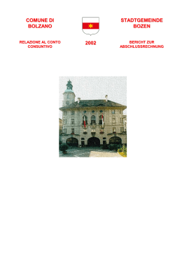 Relazione al conto consuntivo 2002