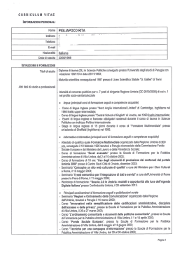 curriculum vitae