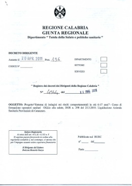 Decreto n. 4544 del 6.5.2011