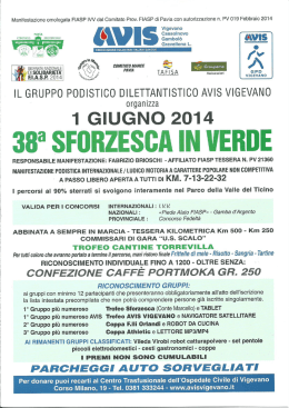 volantino - Podismo Lombardo