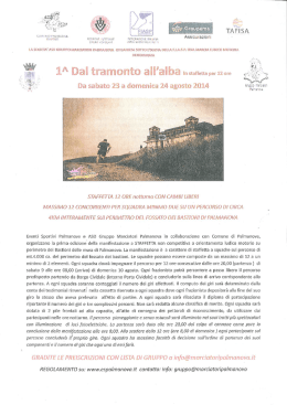 0a sabato 23 a dmenica 24 aost 2014