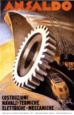 Opuscolo Ansaldo 1946 - I Corsi di Storia e Cultura dell`Industria