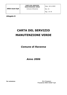 Scarica la Carta dei Servizi