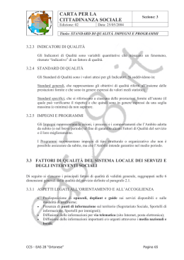 carta per la cittadinanza sociale