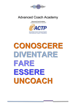 il percorso di advanced coach academy