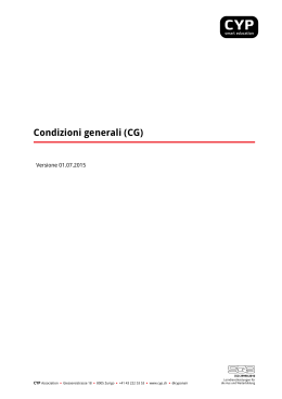 Condizioni generali (CG)