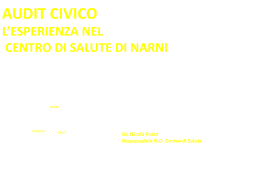 Dr. Proto AUDIT CIVICO - Cittadinanzattiva Umbria