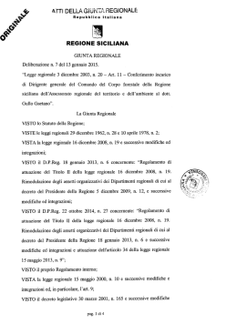 Art. 11 ? Conferimento incarico di Dirigente