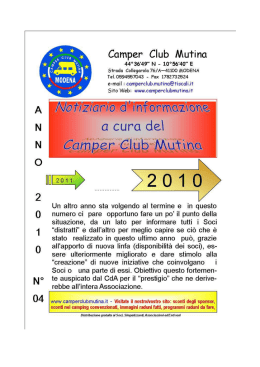 Anno 2010 n°4 - Camper Club Mutina