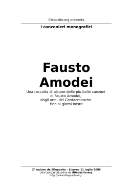 Fausto Amodei - Comune di Bologna
