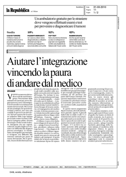 Leggi tutto: AIUTARE L`INTEGRAZIONE VINCENDO