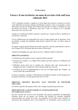 Cultura Varese - Servizio Civile Anci Lombardia