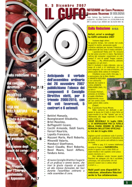 Dalla Redazione Di M.B. Dalla redazione Pag 1 1 dal consiglio