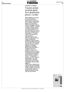 Vacanze anziani iscrizioni aperte Ecco destinazioni