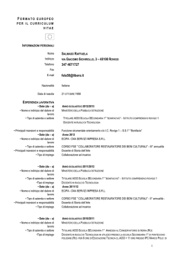 Cv Europeo Italiano