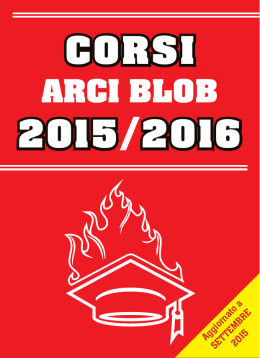 Libretto CORSI ARCI BLOB 2015