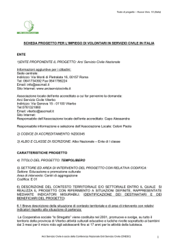 Scarica il testo in formato pdf - Stiamo cambiando il mondo