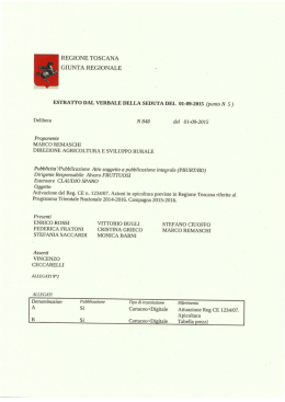 Delibera regionale n. 848