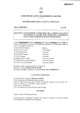 originale - Comune di Santa Margherita Ligure