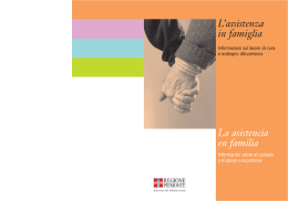 L`assistenza in famiglia La asistencia en familia