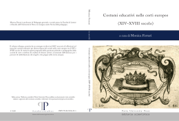 Costumi educativi nelle corti europee