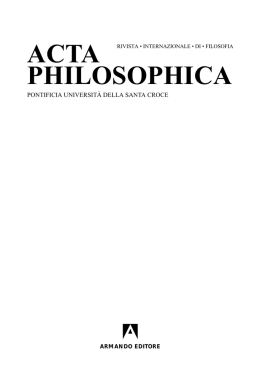 studi - Acta Philosophica