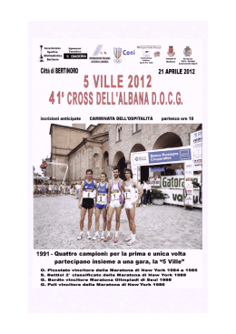 Locandina - Gruppo Podisti Avis Forlì