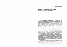 Manzoni: l`eterno lavoro