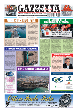 vertenze corporative - Gazzetta del Sulcis Iglesiente