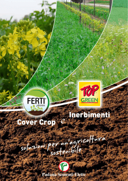 Catalogo Cover Crop e Inerbimenti