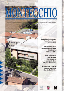 Notiziario Ottobre 2008 - Comune di Montecchio Emilia
