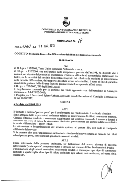 OS 18 raccolta differenziata