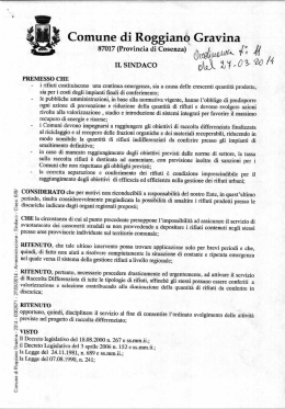 Leggi ordinanza 11 - Comune di Roggiano Gravina