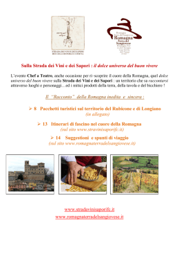Pacchetti turistici Longiano e Rubicone