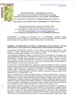 scrittura privata - variazione di statuto