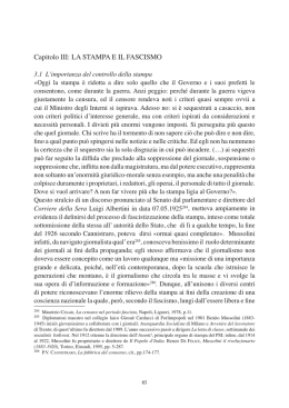 LA STAMPA E IL FASCISMO - Consiglio Regionale della Basilicata