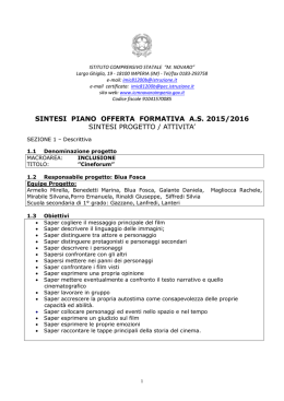Progetto cineforum &ndash; primaria, secondaria - icmnovaro