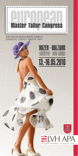 Scaricate qui l`opuscolo ufficiale del European Master Tailor