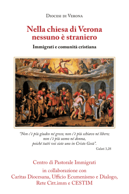 Nella chiesa di Verona nessuno &egrave; straniero